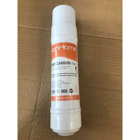 Lõi Lọc Nước Post-Carbon Korihome Chính Hãng - Giảm Mùi, Cân Bằng pH, Nhập Khẩu Hàn Quốc, Bảo Đảm Nguồn Nước Sạch Ngon Một Năm Sử Dụng