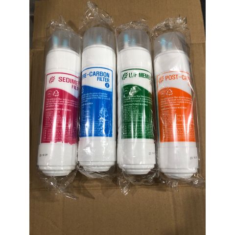 Bộ 4 Lõi Lọc Nước U/F Đầu U 25cm - Chính Hãng Nhập Khẩu Hàn Quốc, Thay Thế Máy Lọc Nước Cuckoo, Canzy, Ryo, Newlife