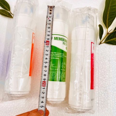 Bộ 4 Lõi Lọc Nước U/F Đầu U 25cm - Chính Hãng Nhập Khẩu Hàn Quốc, Thay Thế Máy Lọc Nước Cuckoo, Canzy, Ryo, Newlife