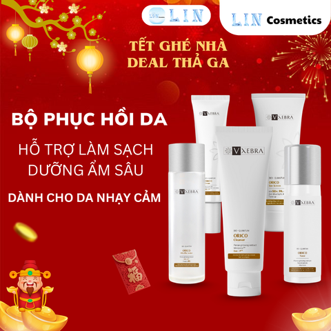 Bộ Combo Mỹ Phẩm Skincare 5 Bước Organic Vxebra - Chăm Sóc Da An Toàn, Hiệu Quả Từ Thiên Nhiên