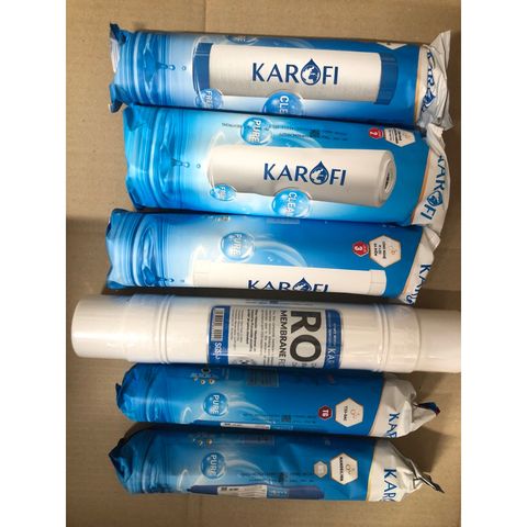 Bộ 6 Lõi Lọc Karofi Chính Hãng - Dùng Thay Cho Cây Nóng Lạnh HCV200RO - Lọc Nước Sạch, Bảo Vệ Sức Khỏe Gia Đình