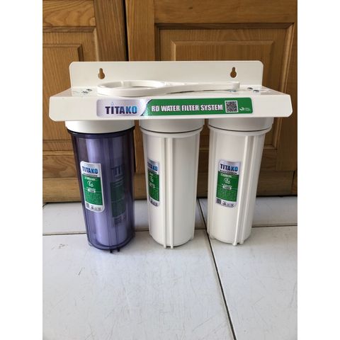 Bộ 3 Cốc Lọc Nước Sinh Hoạt 10inch TITAKO - Thiết Bị Lọc Thô Có Tay Mở, Bảo Vệ Nguồn Nước An Toàn Cho Gia Đình