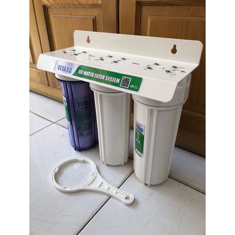 Bộ 3 Cốc Lọc Nước Sinh Hoạt 10inch TITAKO - Thiết Bị Lọc Thô Có Tay Mở, Bảo Vệ Nguồn Nước An Toàn Cho Gia Đình