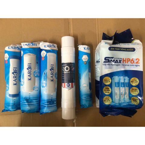 Bộ Lõi Lọc Nước KAROFI Smax Duo - Thay Thế Máy Nóng Lạnh KAD-D66, Chính Hãng, Công Nghệ Tiêu Diệt Vi Khuẩn, Tối Ưu Hóa Nước Uống