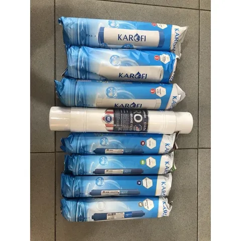 Bộ 8 Lõi Lọc Nước KAROFI Chính Hãng - Thay Thế Cho Máy Lọc KT-KS80, Loại Bỏ Tạp Chất, Cung Cấp Nước Sạch An Toàn