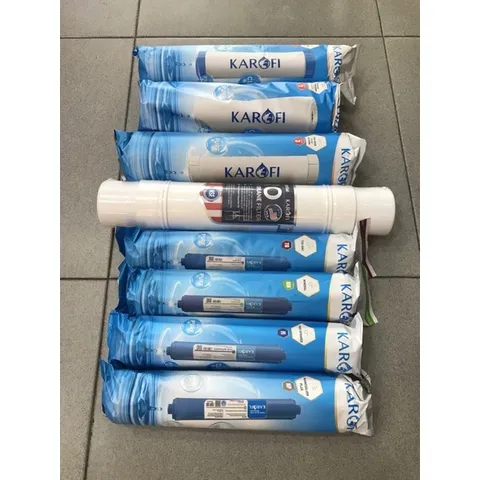 Bộ 8 Lõi Lọc Nước KAROFI Chính Hãng - Thay Thế Cho Máy Lọc KT-KS80, Loại Bỏ Tạp Chất, Cung Cấp Nước Sạch An Toàn