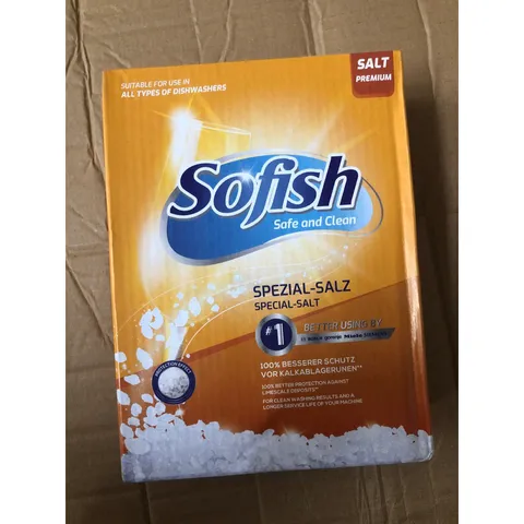 Muối Rửa Bát SOFISH 1,6kg - Đồ Gia Dụng Nhập Khẩu, Làm Mềm Nước Chuyên Dụng Cho Máy Rửa Chén Bosch, Teka, Hafele