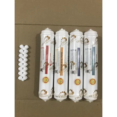 Bộ 4 Lõi Lọc Geyser 5678 Chính Hãng - Thay Thế Máy Lọc Nước Nano, RO Đảm Bảo Sức Khỏe Gia Đình, Chống Tái Nhiễm Khuẩn