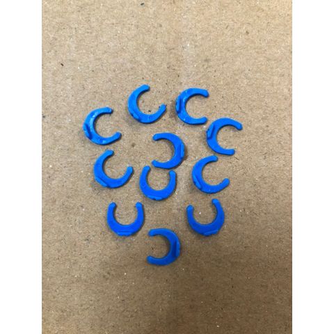 Combo 10 Phe Cài Dây 6mm và 10mm - Giữ Cố Định Đầu Gim Cắm Dây Cho Máy Lọc Nước RO, NANO - Chất Liệu Nhựa, Màu Xanh