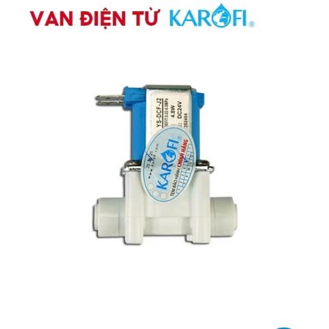 Van điện từ KAROFI - Hàng chính hãng, 24V cho máy lọc nước RO, tự động đóng mở, tiết kiệm điện năng, tương thích với nhiều thương hiệu