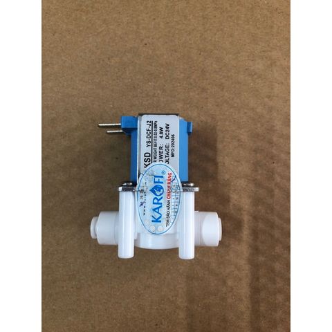 Van điện từ KAROFI - Hàng chính hãng, 24V cho máy lọc nước RO, tự động đóng mở, tiết kiệm điện năng, tương thích với nhiều thương hiệu