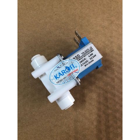 Van điện từ KAROFI - Hàng chính hãng, 24V cho máy lọc nước RO, tự động đóng mở, tiết kiệm điện năng, tương thích với nhiều thương hiệu