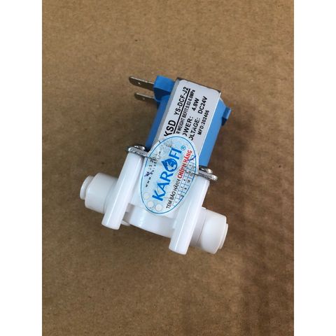 Van điện từ KAROFI - Hàng chính hãng, 24V cho máy lọc nước RO, tự động đóng mở, tiết kiệm điện năng, tương thích với nhiều thương hiệu