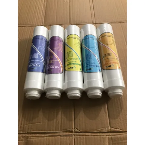 Bộ 5 Lõi Lọc Nước RYO Chính Hãng - Thay Thế Cho Máy Lọc RP-902 - Lõi Sediment, Pre Cacbon, U/F, Post Cacbon, FTO