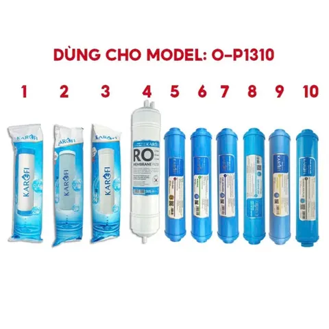 Bộ 10 Lõi Lọc Nước KAROFI Chất Lượng Cao - Thay Thế Máy Lọc Nước Optimus O-P1310 - Bảo Vệ Sức Khỏe Gia Đình