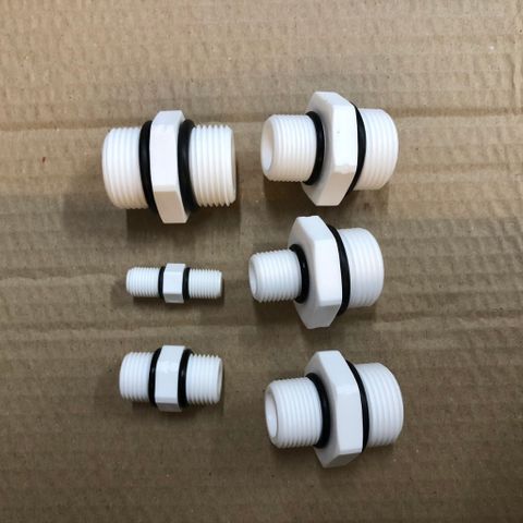 Nối Thẳng Cốc Lọc R.O, Nano 13, 21, 27, 34mm - Phụ Kiện Nhựa Cao Cấp Có Gioăng, Tiện Lợi Cho Hệ Thống Lọc Nước