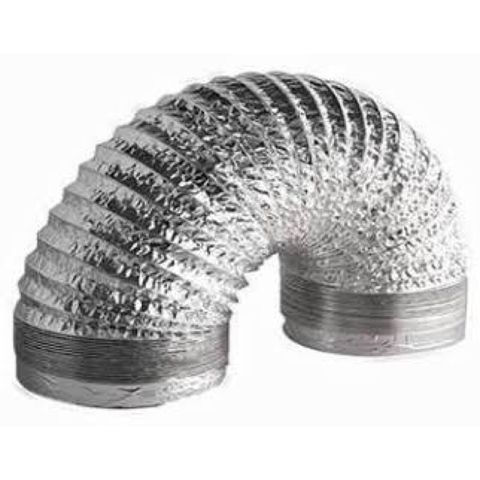 Ống bạc mềm 2 Mét phi 150mm - Ống thông gió hút mùi, hút khói cho bếp, phòng tắm, máy hút mùi hiệu quả, dễ lắp đặt
