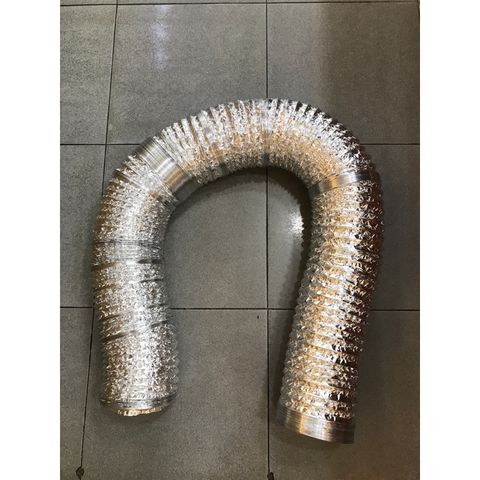 Ống bạc mềm 2 Mét phi 150mm - Ống thông gió hút mùi, hút khói cho bếp, phòng tắm, máy hút mùi hiệu quả, dễ lắp đặt
