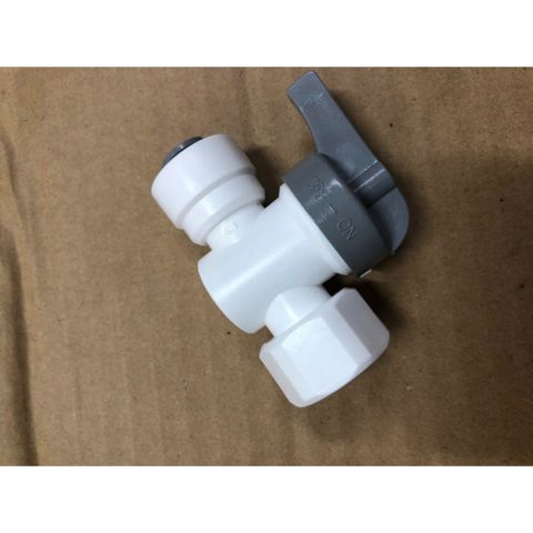 Khóa Cấp Nước 21mm - Đầu Ra Nối Nhanh 6mm và 10mm - Thiết Bị Dùng Cho Máy Lọc Nước RO và Nano