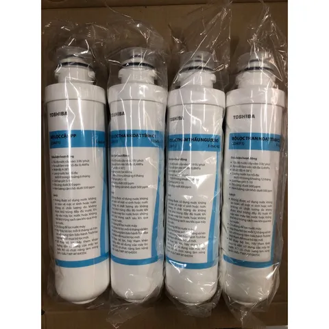 Combo 4 Lõi Lọc Nước TOSHIBA F-1643 Chính Hãng - Thay Thế Cho Máy Lọc Nước TWP-W1643SV(W) - Lọc Tinh Khiết, Kháng Khuẩn