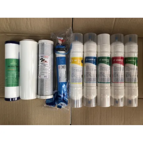 Combo 9 Lõi Lọc RO Titako - Bộ Lõi Lọc Nước Sinh Hoạt với Alkaline, Hydrogen, Nano Silver, Thay Thế Dễ Dàng cho Máy Lọc Nước