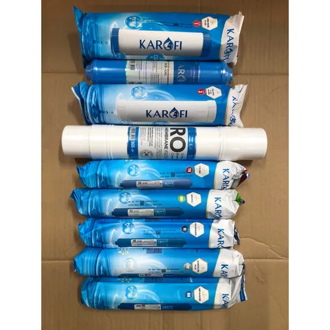Bộ 9 Lõi Lọc Nước KAROFI Chính Hãng - Thay Thế E9RO, NE119/A - Lọc Tinh Khiết, Bảo Vệ Sức Khỏe Gia Đình