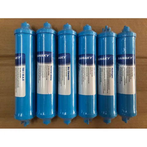 Bộ 6 Lõi Lọc Nước Chức Năng SANAKY Chính Hãng - Cung Cấp Khoáng Chất Cho Máy Lọc Nước RO