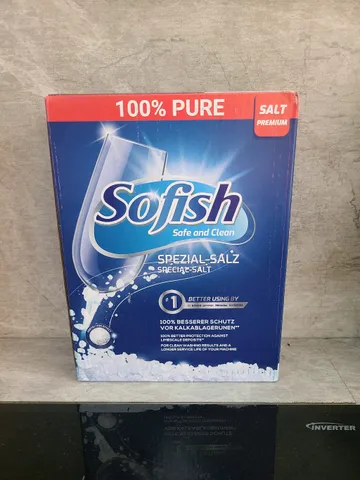 Combo Bộ Sản Phẩm SOFISH: Viên Rửa Bát 120 Viên, Muối Rửa Bát 1,6Kg, Nước Làm Bóng 500ML - Hàng Chính Hãng Chuyên Dùng Cho Máy Rửa Chén