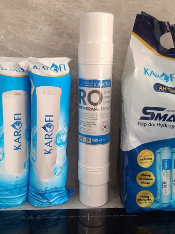 Bộ 10 Lõi Lọc Nước KAROFI Chính Hãng - Thay Thế Cho Máy Lọc RO - Bảo Đảm Nguồn Nước Sạch An Toàn Hàng Đầu Việt Nam