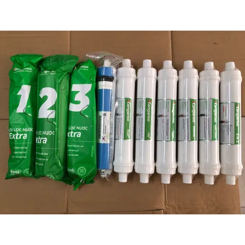 Bộ 10 Lõi Lọc Nước KANGAROO Hydrogen chính hãng - Thay cho máy KG100HP, KG100HC, KH100HM - Nước sạch, khỏe mạnh