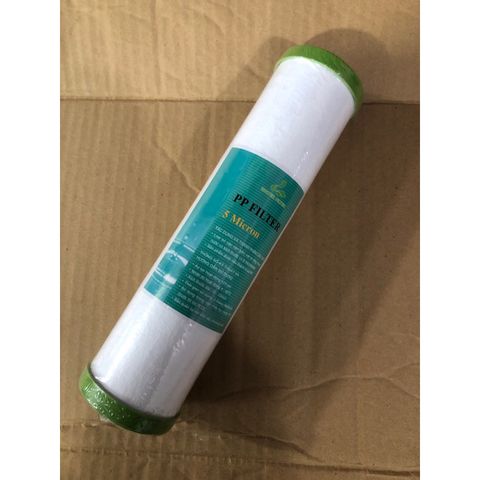 Lõi Lọc Nước PP 5 Micron - Thiết Bị Lọc Tạp Chất Hữu Cơ, Rỉ Sét, Bùn Đất Hiệu Quả - Thay Thế 3-6 Tháng