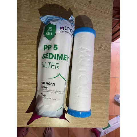 Lõi Lọc Nước Mutosi PP5 Micron Chính Hãng - Bảo Vệ Sức Khỏe, Loại Bỏ Tạp Chất, Thời Gian Sử Dụng 3-6 Tháng