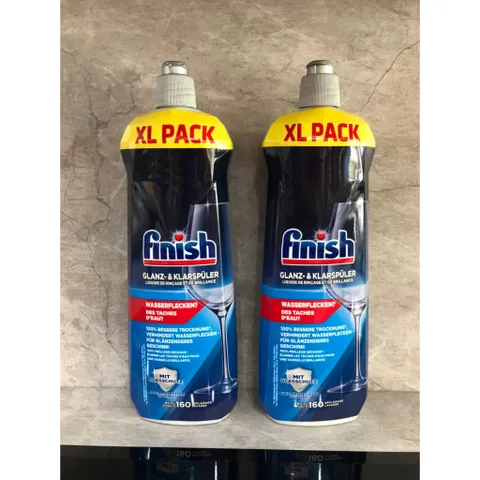 Combo 2 Chai Nước Làm Bóng Chén Finish 800ML - Hàng Chính Hãng Châu Âu Dùng Cho Máy Rửa Chén, Đảm Bảo Bát Đĩa Bóng Loáng