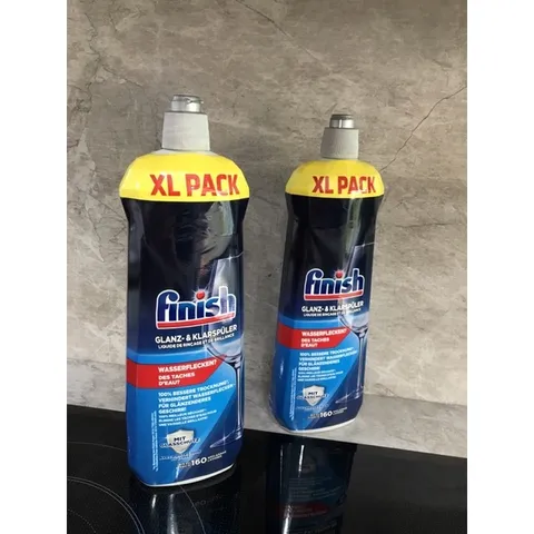 Combo 2 Chai Nước Làm Bóng Chén Finish 800ML - Hàng Chính Hãng Châu Âu Dùng Cho Máy Rửa Chén, Đảm Bảo Bát Đĩa Bóng Loáng