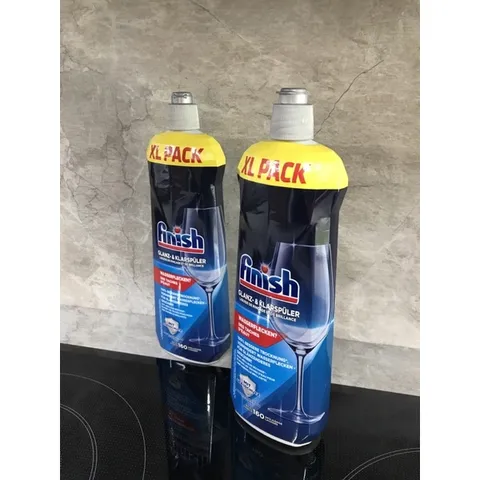 Combo 2 Chai Nước Làm Bóng Chén Finish 800ML - Hàng Chính Hãng Châu Âu Dùng Cho Máy Rửa Chén, Đảm Bảo Bát Đĩa Bóng Loáng