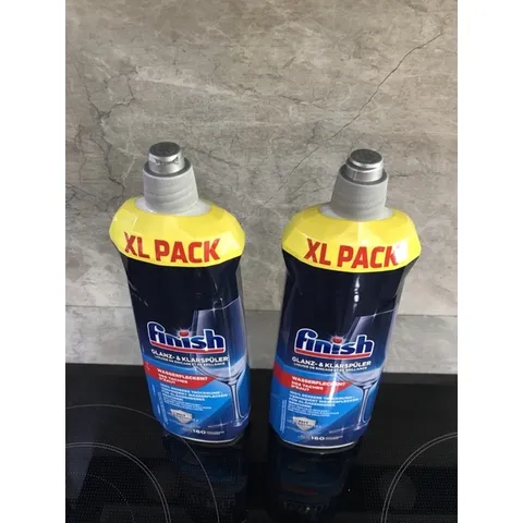 Combo 2 Chai Nước Làm Bóng Chén Finish 800ML - Hàng Chính Hãng Châu Âu Dùng Cho Máy Rửa Chén, Đảm Bảo Bát Đĩa Bóng Loáng