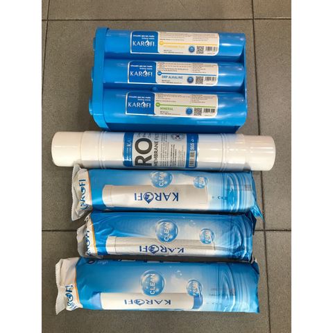 Bộ 10 Lõi Lọc Nước KAROFI Chính Hãng - Thay Thế Model KAQ-O07, Hiệu Suất Cao, Lọc Sạch Nước Uống An Toàn