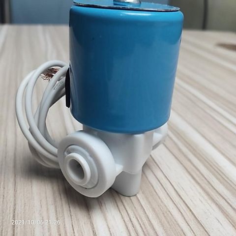 Van Từ Điện Tròn DAUER 24V - Thiết Bị Đóng Mở Cho Máy Lọc Nước RO, Ren Trong 13mm, Nối Nhanh 6mm