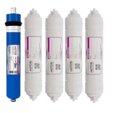 Combo 5 Lõi Lọc Nước MUTOSI 45678 Chính Hãng - Màng RO, T33, Khoáng, Hồng Ngoại, Nano - Bảo Vệ Sức Khỏe Gia Đình