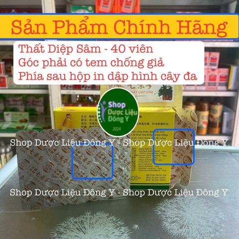 Viên Thất Diệp Sâm Giảm Đau Khớp 40 Viên - Hàng Chính Hãng Malaysia, Hỗ Trợ Chống Viêm và Tái Tạo Sụn Khớp