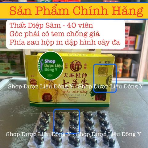 Viên Thất Diệp Sâm Giảm Đau Khớp 40 Viên - Hàng Chính Hãng Malaysia, Hỗ Trợ Chống Viêm và Tái Tạo Sụn Khớp