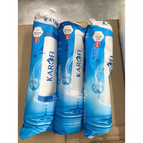 Bộ 10 Lõi Lọc Nước KAROFI Chính Hãng - Phụ Kiện Thay Thế cho Máy Lọc RO KAQ-U95 - Hiệu Suất Cao và An Toàn Cho Sức Khỏe
