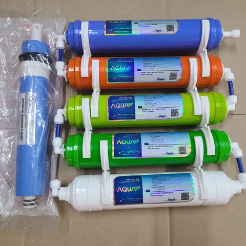 Bộ 6 Lõi Lọc Nước 456789 AQUA Chính Hãng - Bao Gồm Màng RO và 5 Lõi Chức Năng Nâng Cao Chất Lượng Nước