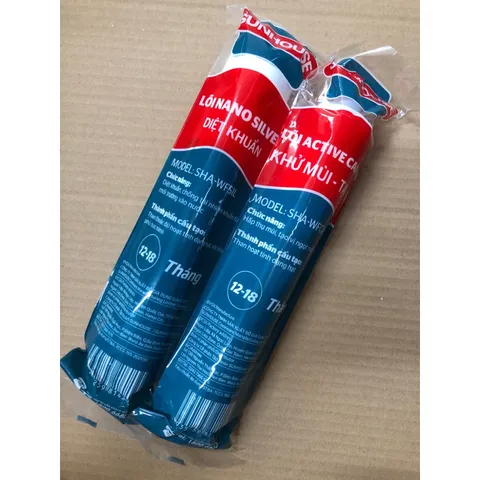 Combo 2 Lõi Lọc Nước SUNHOUSE - Nano Bạc & Than Hoạt Tính - Lọc Nước An Toàn, Tinh Khiết Cho Gia Đình