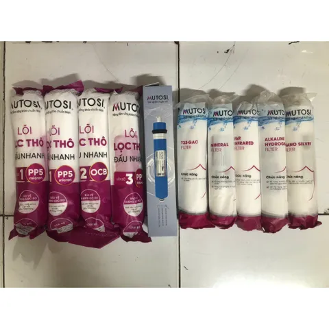 Bộ 10 Lõi Lọc Nước MUTOSI Chính Hãng - Thay Thế Model MP-C102S - Loại Bỏ Tạp Chất, Bảo Vệ Sức Khỏe