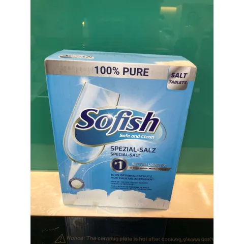 Hộp Viên Rửa Bát Sofish 50 Viên - Muối 1kg & Nước Làm Bóng 500ml - Dùng Cho Máy Rửa Bát Bosch, Hafele, Fagor, Teka