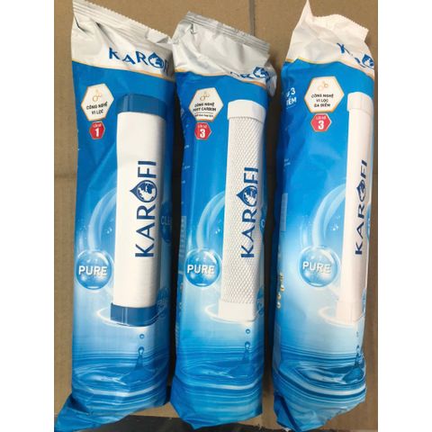 Lõi 1,2,3 KAROFI Chính Hãng - Bộ Lọc Nước Cao Cấp Dùng Cho Model OP1310, SS038, U05, U16, D52, P95 - Thay Thế An Toàn 12 Tháng