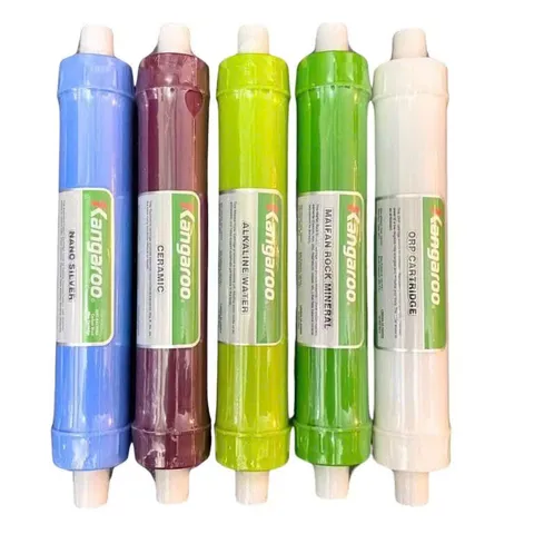 Bộ 5 Lõi Lọc Nước KANGAROO 56789 Chính Hãng - Nano Silver, Ceramic, Alkaline, Maifan, ORP - Cung Cấp Khoáng Chất Cho Nước Uống Sạch