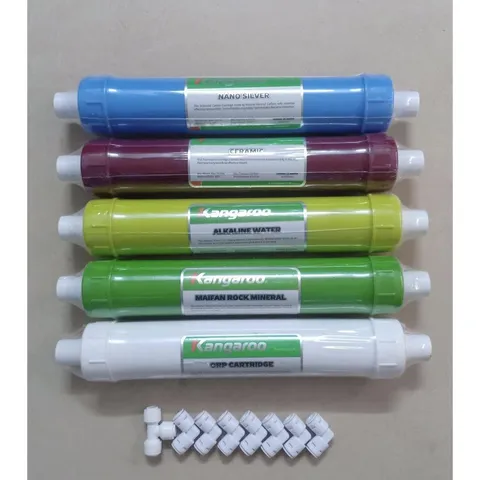 Bộ 5 Lõi Lọc Nước KANGAROO 56789 Chính Hãng - Nano Silver, Ceramic, Alkaline, Maifan, ORP - Cung Cấp Khoáng Chất Cho Nước Uống Sạch