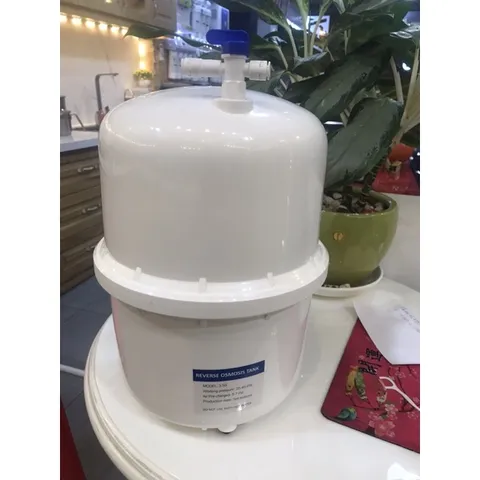 Bình Áp Nhựa 3.2G Dung Tích 7L Cho Máy Lọc Nước R.O - Tặng Kèm Van Bình Áp Siêu Bền, Chuyên Dùng Thay Thế